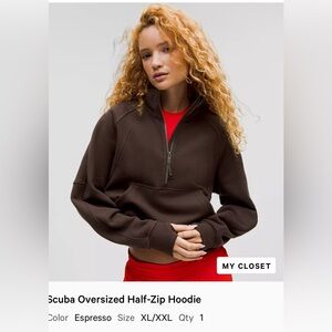 lululemon athletica Brown Half-Zip Jacket